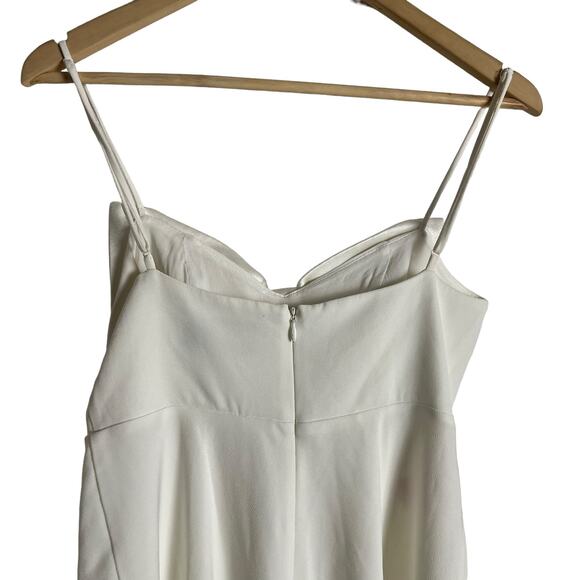 RIXO Bridal Libby Ivory Satin Bow Sleeveless Mini Dress Size XS - Picture 10 of 15